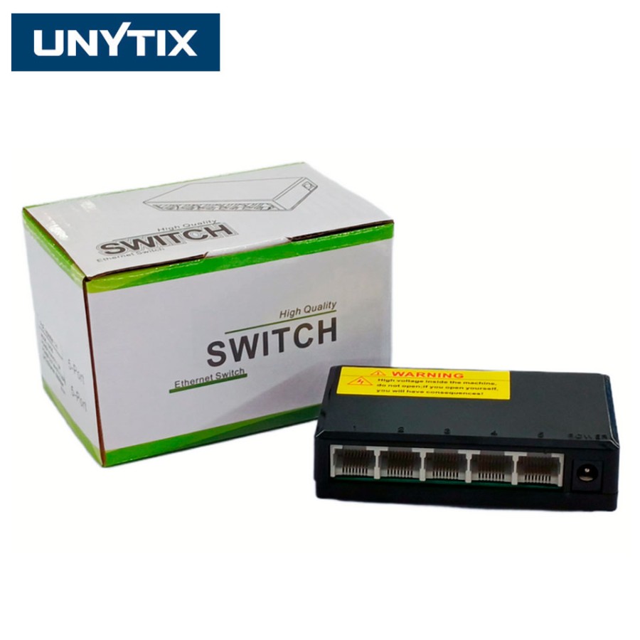 Switch Gigabit Ethernet de 5 Puertos 10/100/1000Mbps – Carcasa de Metal – Alta Velocidad