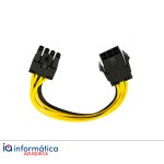 Cable Adaptador PCIe 6 Pines a 8 Pines para Tarjeta Gráfica – 12,7 cm