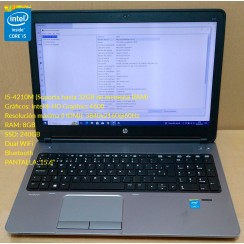 Portátil HP ProBook 650 G1 15,6" i5-4210M, 16GB, SSD 240GB Windows 10 Pro