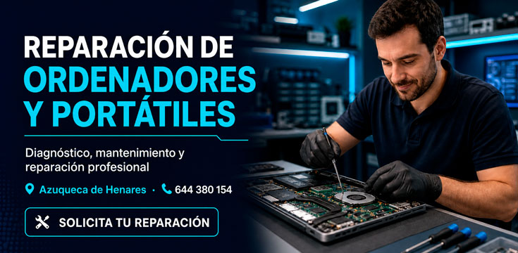 Reparación de ordenadores y portátiles en Azuqueca