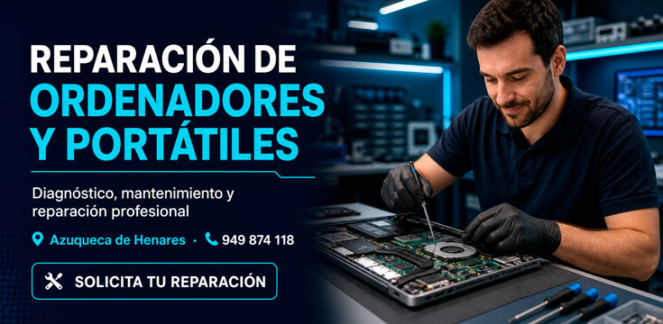 Reparación de ordenadores y portátiles en Azuqueca