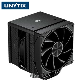 Disipador CPU Gaming Doble Torre, 6 Heat Pipes, 2x 120mm PWM - Negro - Unytix One UE2K6