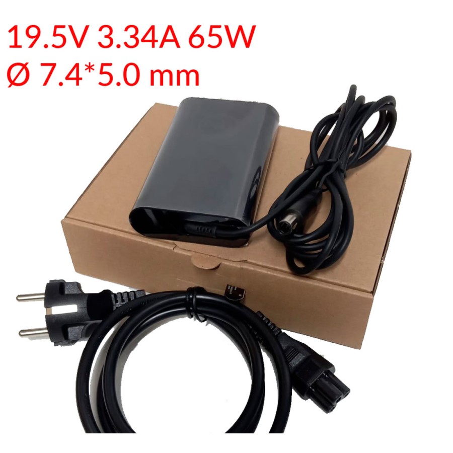 Cargador para portátil DELL Inspiron 19.5V 3.34A 65W, conector diámetro 7.4*5.0 mm