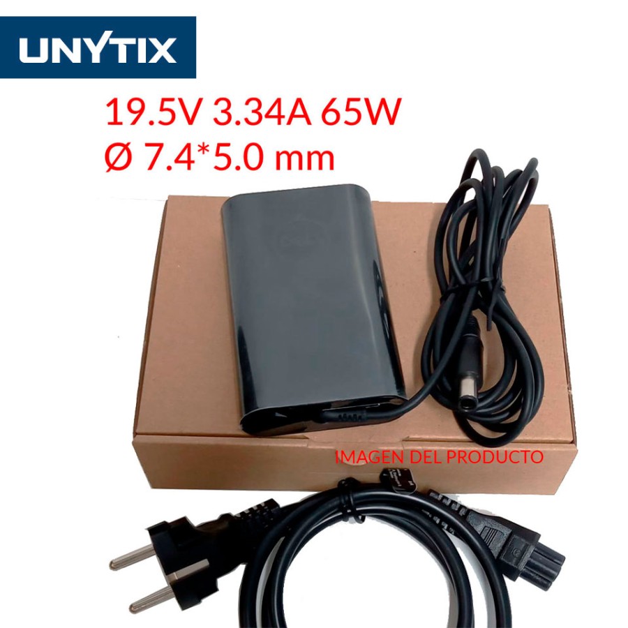 Cargador Compatible Dell 65W 19.5V 3.34A 7.4x5.0mm – Inspiron / Vostro HA65NM130UTX