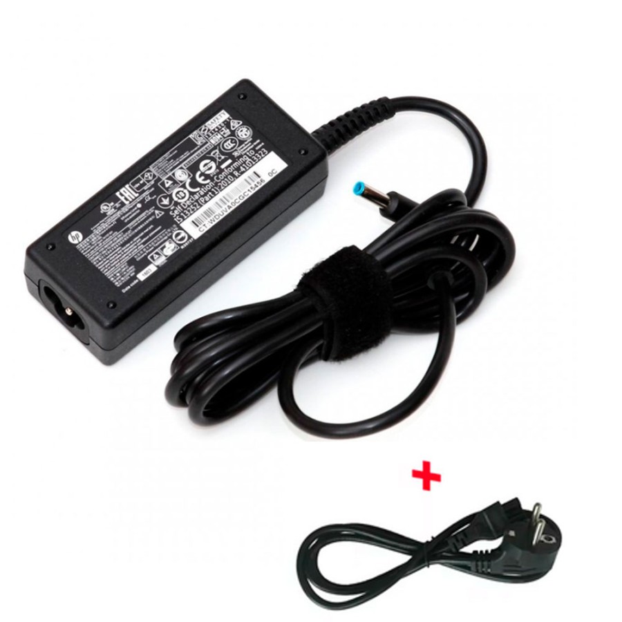 Cargador ORIGINAL HP 19.5V, 3.33A y 65W diámetro del conector 4.5*3.0 pin azul