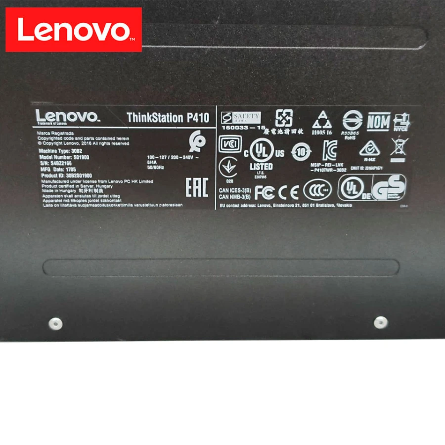Lenovo ThinkStation P410 Workstation Xeon E5-1650 v4 64GB RAM 256GB SSD NVMe Quadro M5000 8GB Windows 11 Pro - Grado B (Golpe en Chasis)