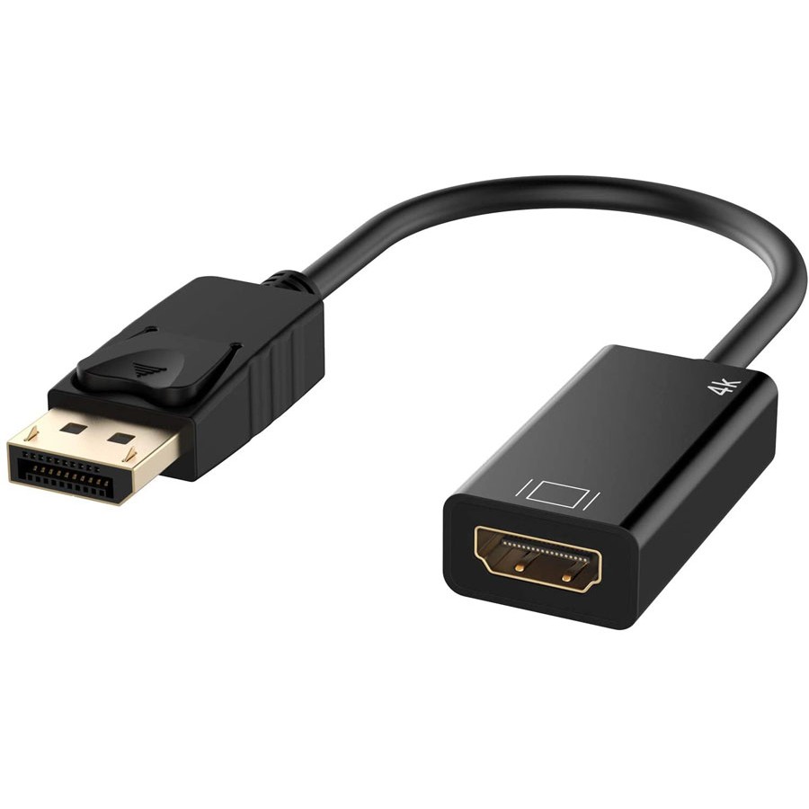 Cable Adaptador DisplayPort a HDMI 1080P Resolución 4K de 24cm de largo