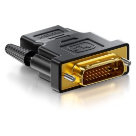 Adaptador DVI a HDMI Hembra a Conector DVI (24+1) Full HD
