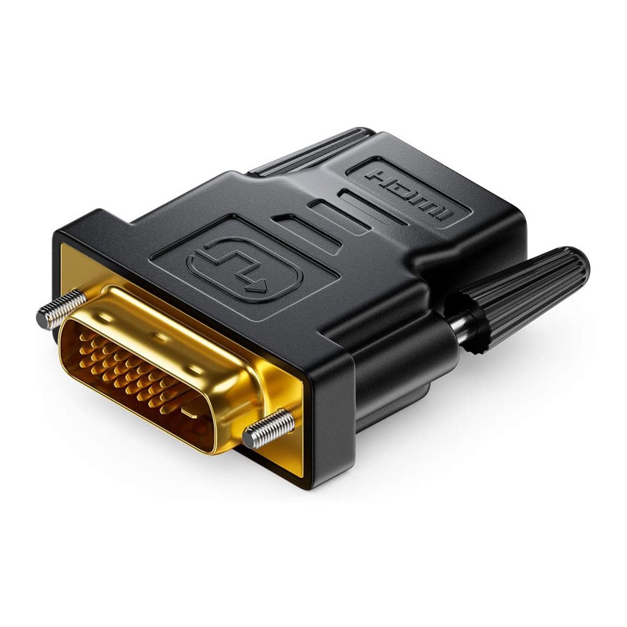 Adaptador DVI a HDMI bidireccional DVI D 24 + 1 macho a HDMI hembra Ca