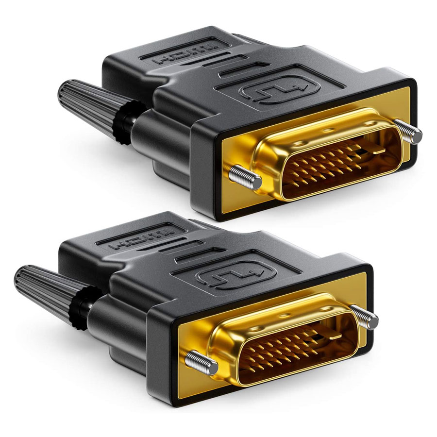 Adaptador DVI a HDMI Hembra a Conector DVI 24 1 Full HD 1080p