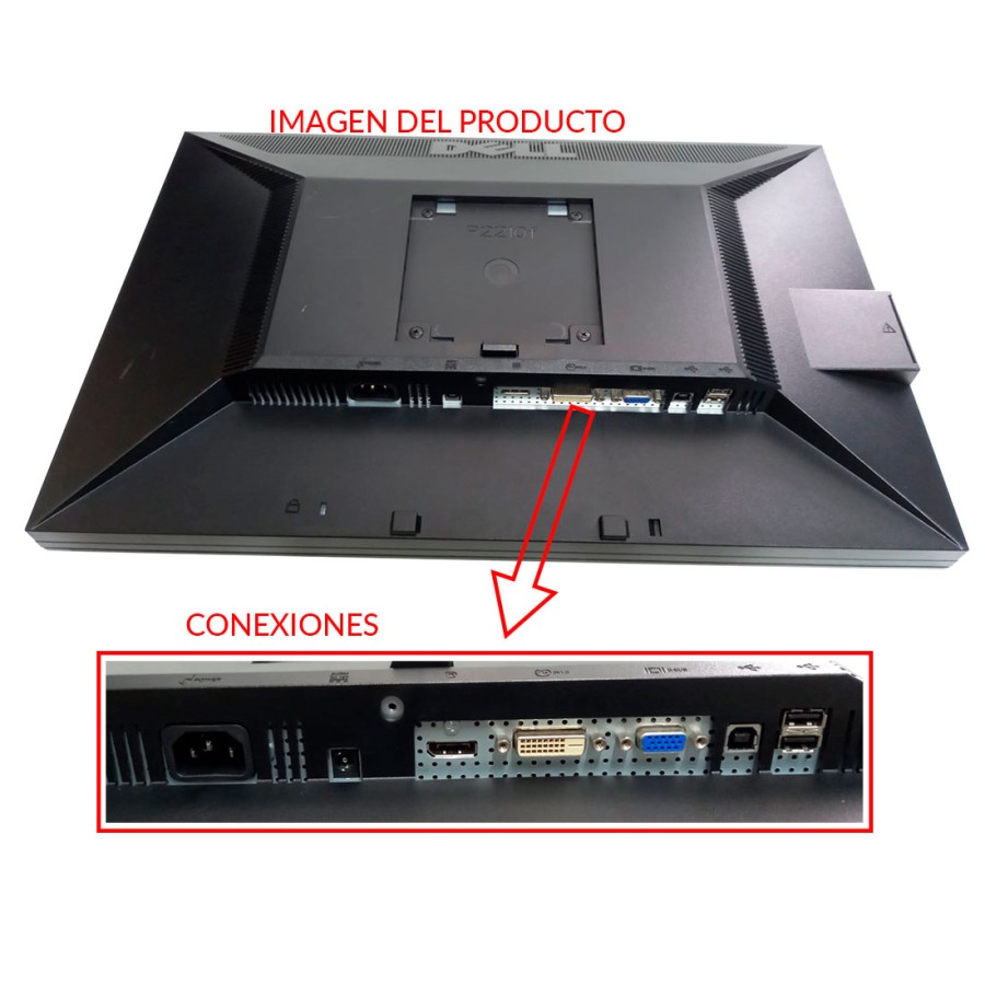 MONITOR DELL DE 22" P2213 DISPLAYPORT, VGA, DVI, Display Port, 2xUSB
