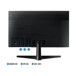 Monitor Samsung 24" LF24T350FHRXEN, 75 Hz, Full HD IPS. Monitor plano sin marcos