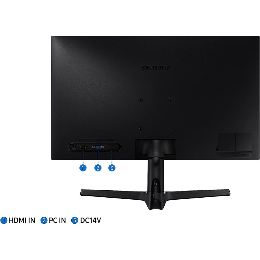 Monitor Samsung S24R35AFHU - FHD de 24 Pulgadas, Panel VA, Resolución Full HD, AMD FreeSync