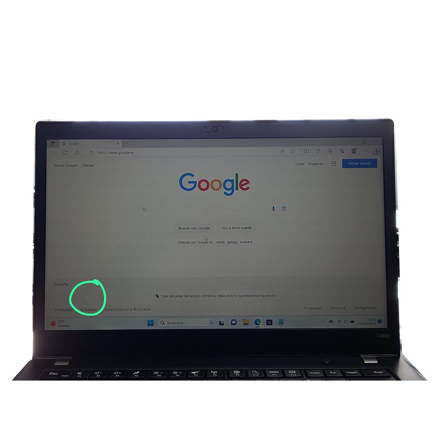 Portátil Lenovo ThinkPad T480 i5-8350U 16GB, 256GB, pantalla táctil de 14" Windows 11 dual WiFi, Bluetooth