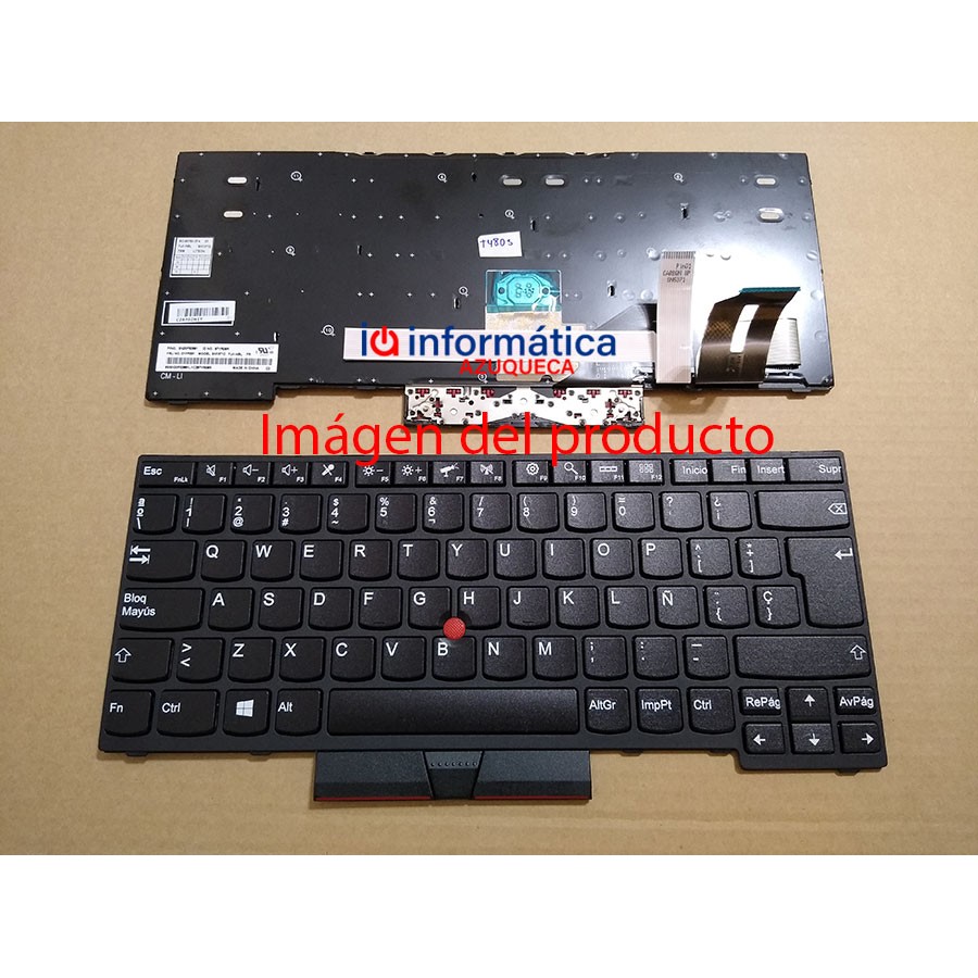 Teclado Lenovo ThinkPad T480s, T490, E490, L480, L490, L380, L390, L380 Yoga, L390 Yoga, E490, E480 español España,