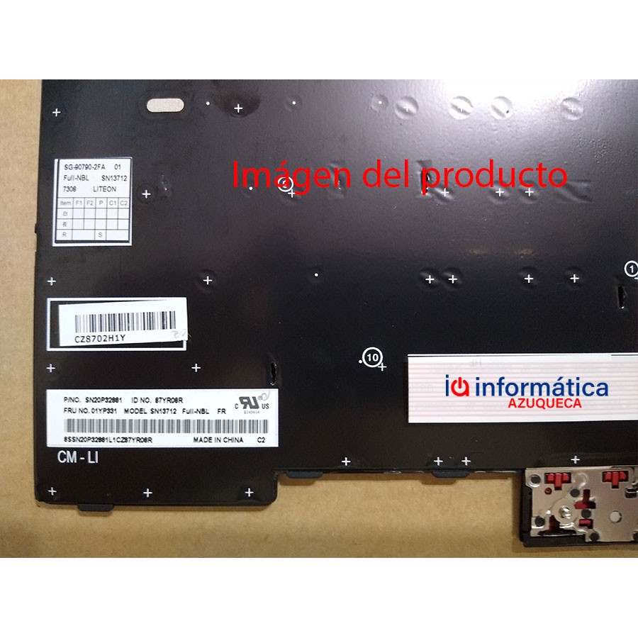 Teclado Lenovo ThinkPad T480s, T490, E490, L480, L490, L380, L390, L380 Yoga, L390 Yoga, E490, E480 español España,