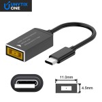 Adaptador Rectangular a USB-C para Lenovo ThinkPad X1 – Cable de Carga 65W PD/QC – PN 4DPTAUSBR3CAC