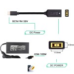 Adaptador Rectangular a USB-C para Lenovo ThinkPad X1 – Cable de Carga 65W PD/QC – PN 4DPTAUSBR3CAC