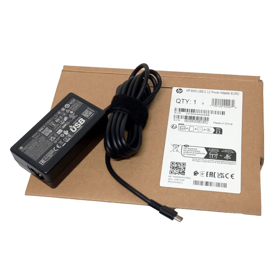 Cargador Original HP 65W USB-C para Portátil