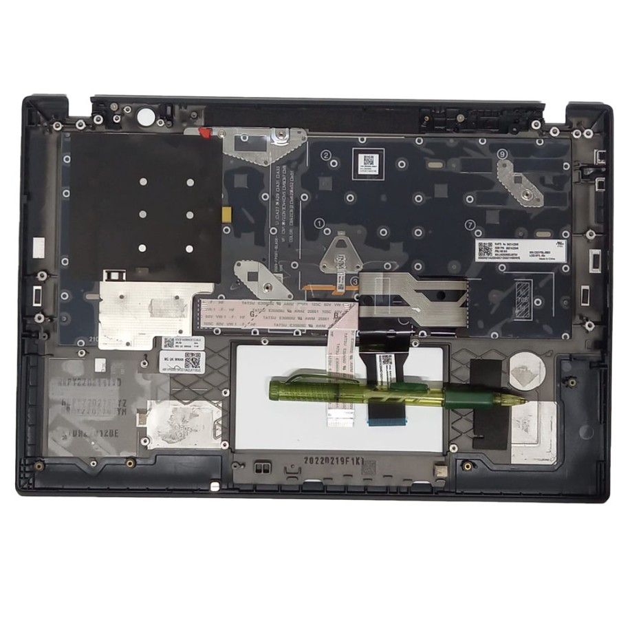 Teclado RETROILUMINADO en Español Top Cover Portátil Lenovo T14s G2, compatible T490S, T495S, T14S Extreme,  X1