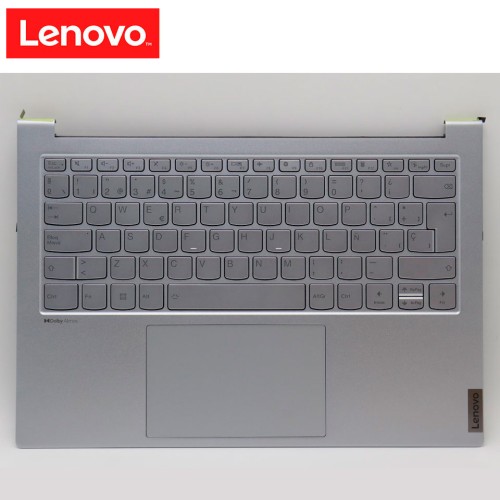 Cubierta C con Teclado y Touchpad Lenovo Yoga Slim 7 Pro 14ARH7 Español Gris Nube 5CB1J51033