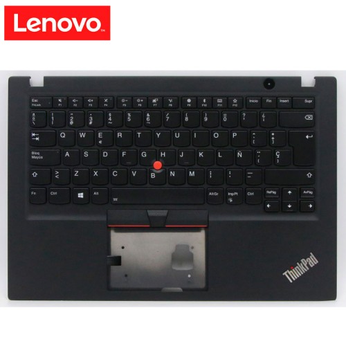 Cubierta C con Teclado Lenovo Español Negro Retroiluminado Sin Huella 5M10V16828