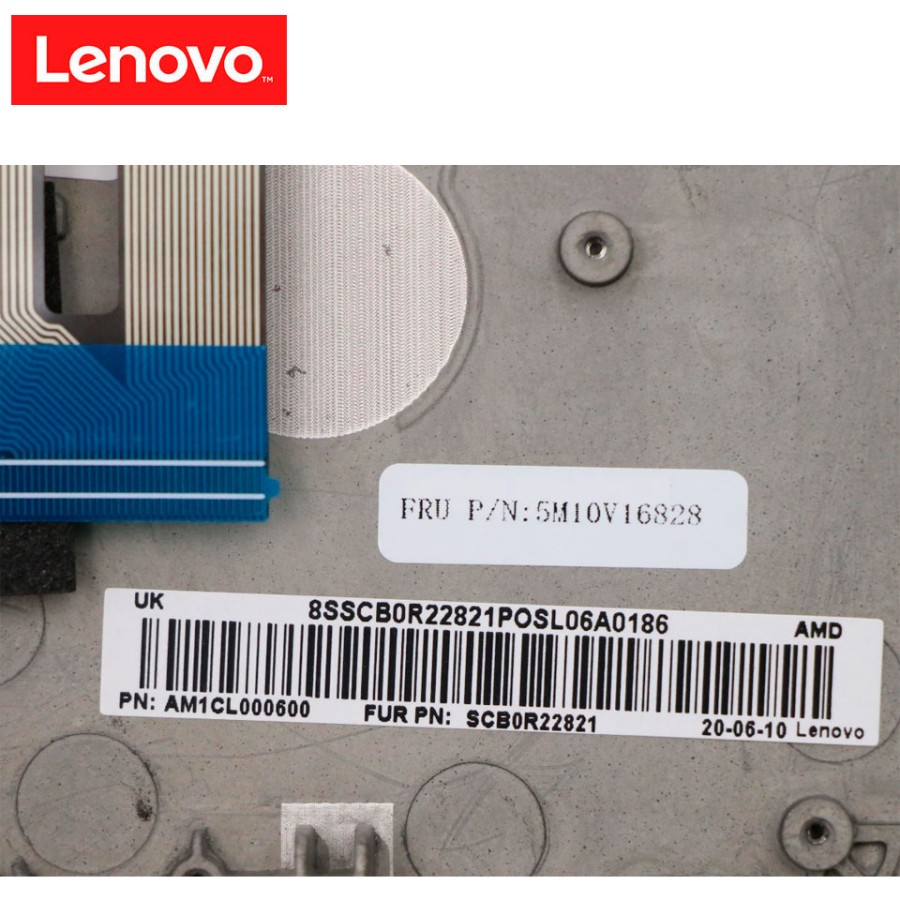 Cubierta C con Teclado Lenovo Español Negro Retroiluminado Sin Huella 5M10V16828