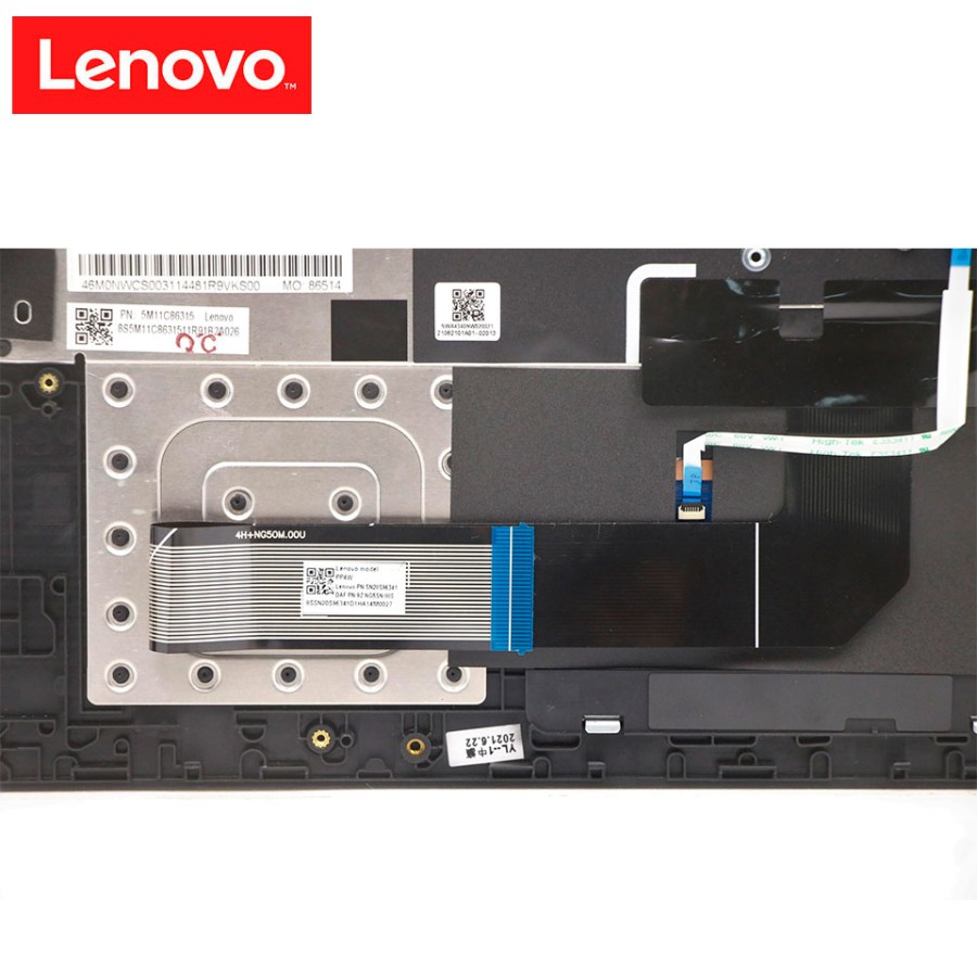 Teclado + Palmrest Lenovo Original 5M11C86315 ThinkPad 14W Gen 2 Español Negro