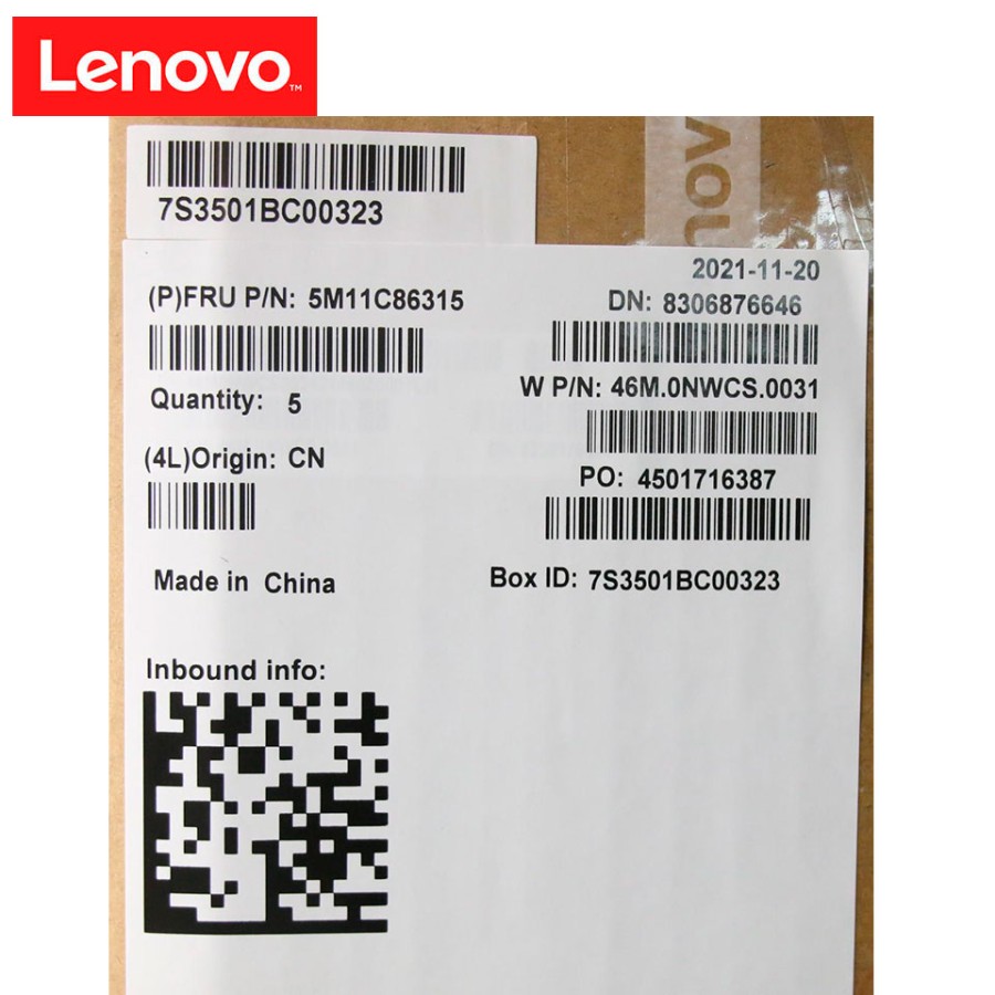 Teclado + Palmrest Lenovo Original 5M11C86315 ThinkPad 14W Gen 2 Español Negro