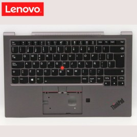 Cubierta C con Teclado Lenovo ThinkPad Z13 Gen 1 Español Gris Hierro Retroiluminado
