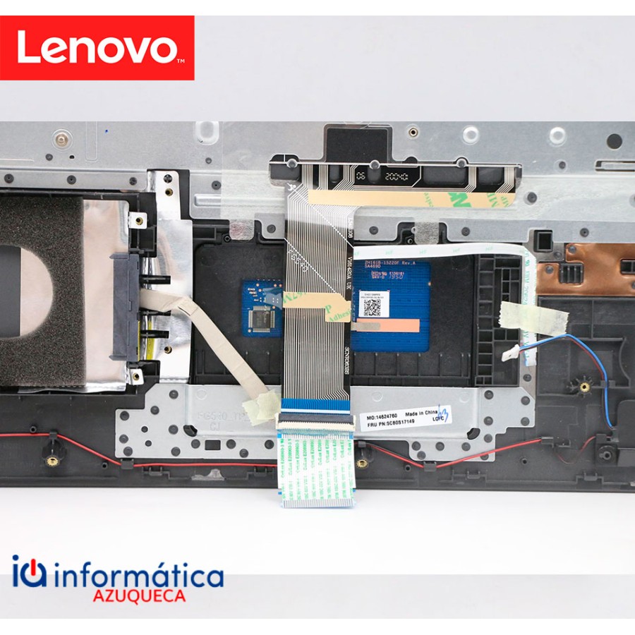 Cubierta y Teclado Lenovo Ideapad L340-17IWL Negro Granito – 5CB0S17149 Tapa Reposamanos Touchpad