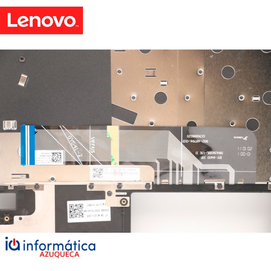 Cubierta y teclado Lenovo Flex 5-14IIL05 / 5-14ARE05 – Español – Gris – 5CB0Y85524