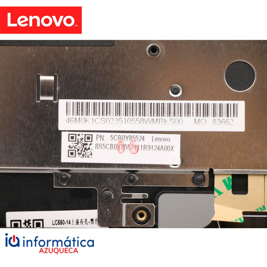Cubierta y teclado Lenovo Flex 5-14IIL05 / 5-14ARE05 – Español – Gris – 5CB0Y85524