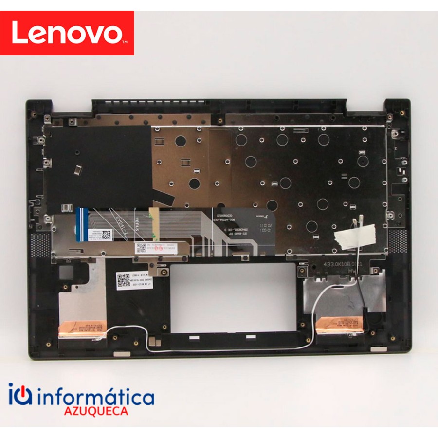 Cubierta y teclado Lenovo Flex 5-14IIL05 / 5-14ARE05 – Español – Gris – 5CB0Y85524