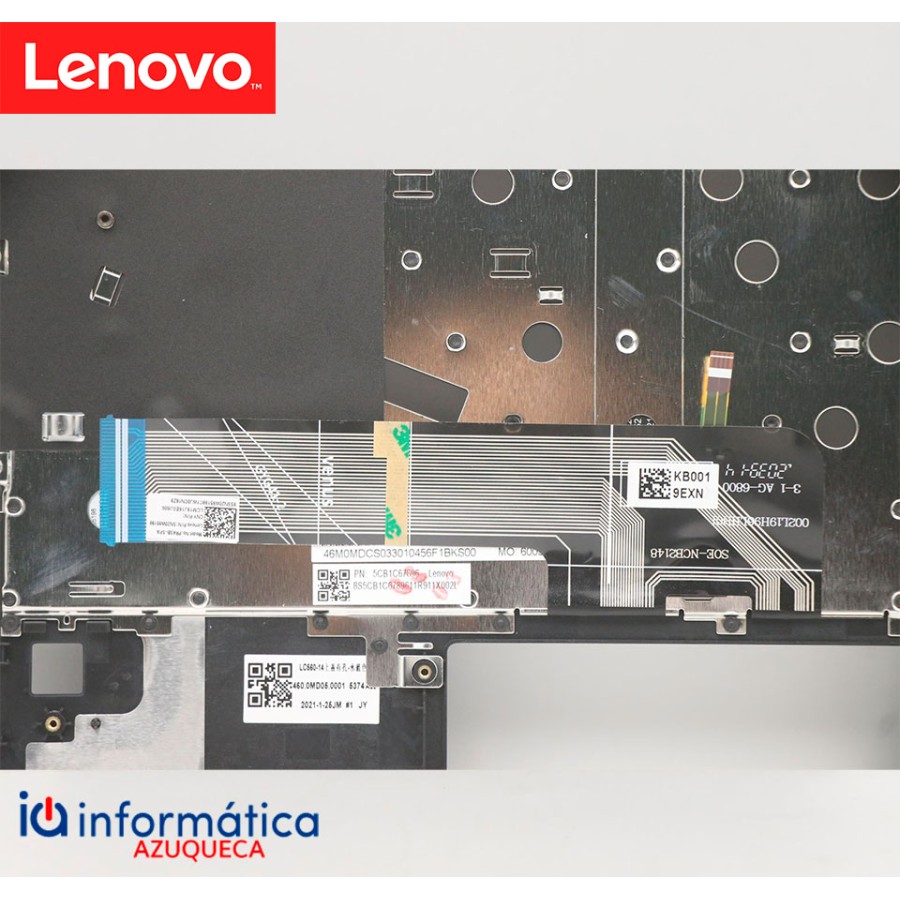 Cubierta + Teclado Lenovo IdeaPad Flex 5-14ALC05 ESP Azul 5CB1C67896