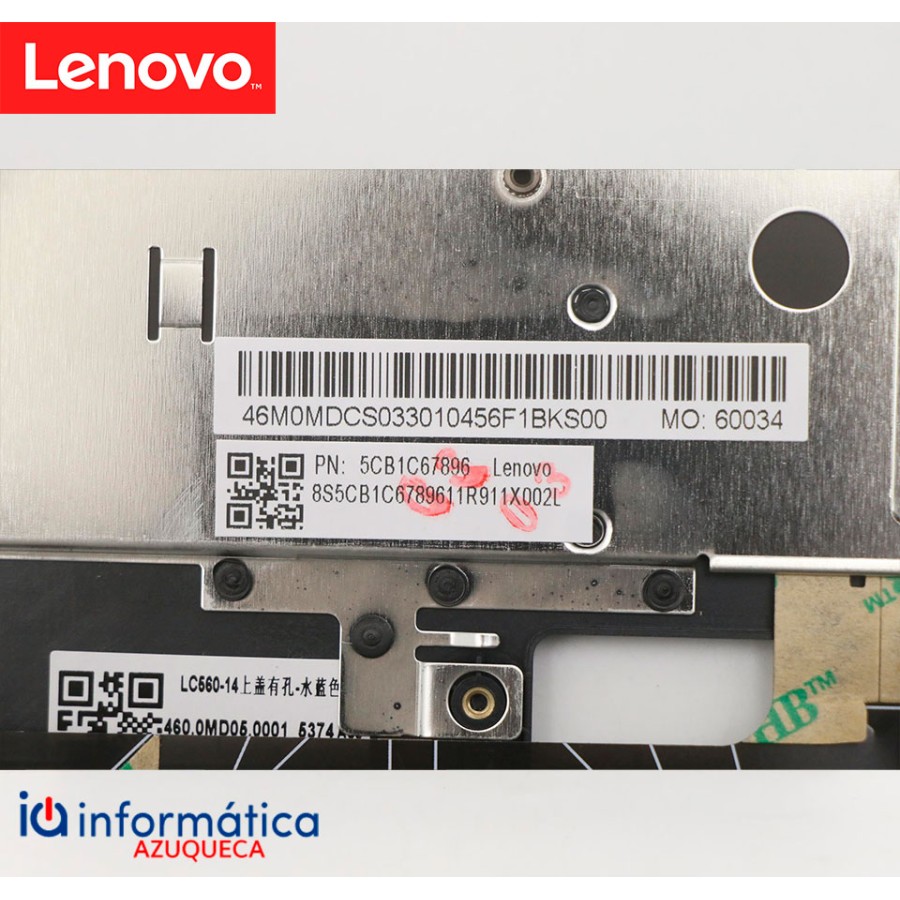 Cubierta + Teclado Lenovo IdeaPad Flex 5-14ALC05 ESP Azul 5CB1C67896