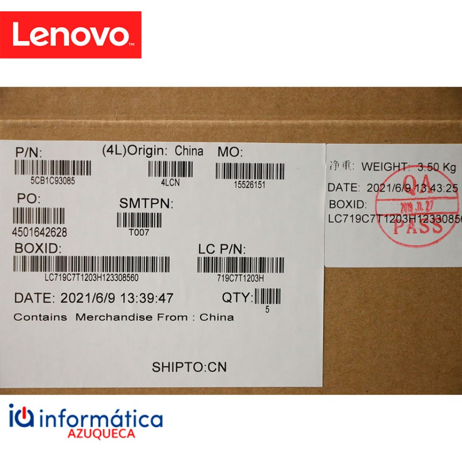 Cubierta y teclado Lenovo Legion 5-15ACH6 Azul touch ESP 5CB1C93085