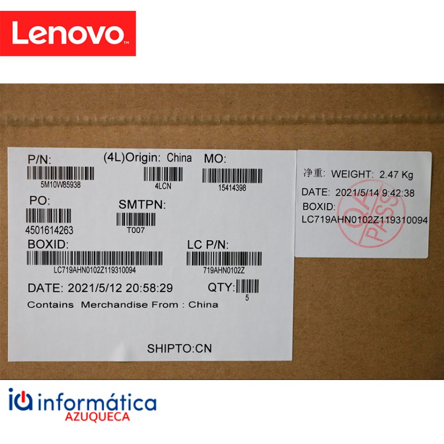 Teclado y Reposamanos Lenovo X1 Carbon 7th Gen Español Negro con WWAN – 5M10W85938