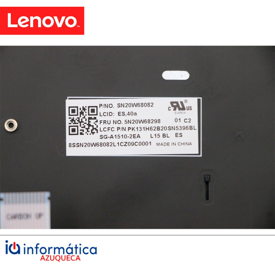Lenovo ThinkPad L15 Gen1/Gen2 Teclado Español Retroiluminado – Repuesto Original 5N20W68298