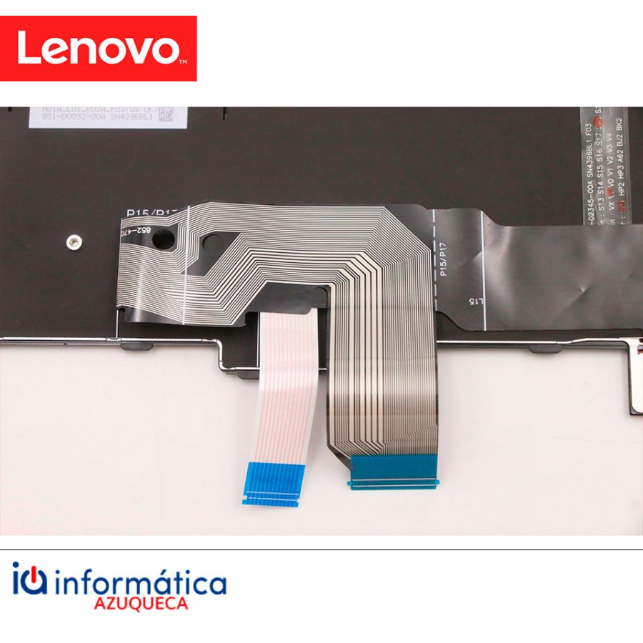 Lenovo ThinkPad L15/P15/T15 G1 Teclado Español Retroiluminado Negro – Repuesto Original 5N20Z74868