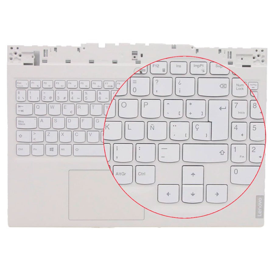 Repuesto teclado español Lenovo Legion 5 15ACH6 gris tormenta 5CB1C93117